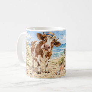 Tasse de plage de vache Profitez du Moo-ment