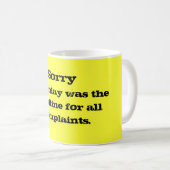 Tasse de plaintes (Devant droit)