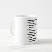Tasse de plaisanterie de maths (Devant gauche)