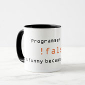 Tasse de plaisanterie de programmeur (Devant gauche)