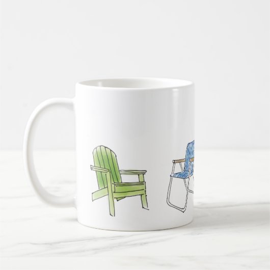 Tasse de plaisir d'été assis (Gauche)