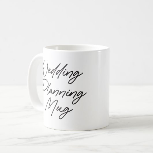 Tasse de planification de mariage de fiançailles F (Devant gauche)
