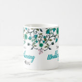 Tasse de planification de mariage, ton vert-bleu (Centre)