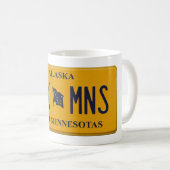 Tasse de plaque de licence de l'Alaska (Devant droit)