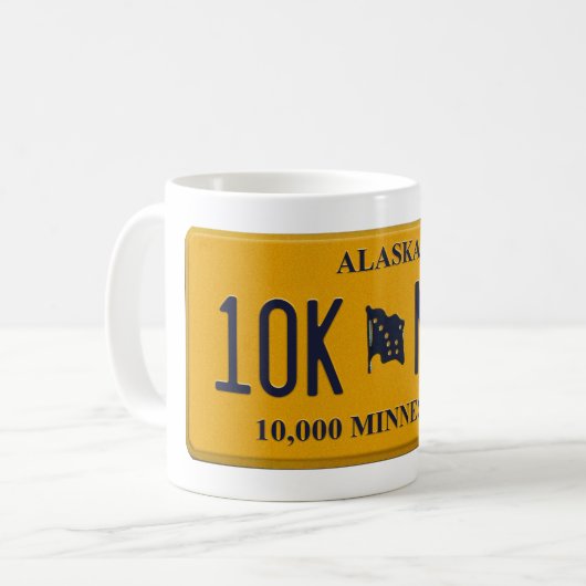 Tasse de plaque de licence de l'Alaska (Devant gauche)