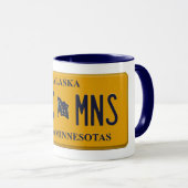 Tasse de plaque de licence de l'Alaska (Devant droit)