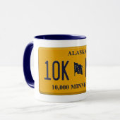 Tasse de plaque de licence de l'Alaska (Devant gauche)