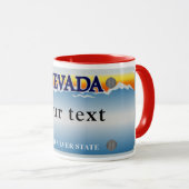 Tasse de plaque d'immatriculation du Nevada (Devant droit)