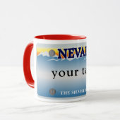 Tasse de plaque d'immatriculation du Nevada (Devant gauche)