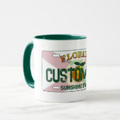 Tasse de plaque d'immatriculation floridienne pers (Devant gauche)