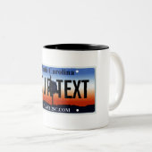 Tasse de plaque minéralogique de la Caroline du (Devant droit)