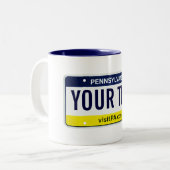 Tasse de plaque minéralogique de la Pennsylvanie (Devant gauche)