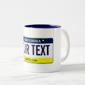 Tasse de plaque minéralogique de la Pennsylvanie (Devant droit)