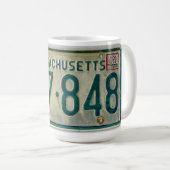 Tasse de plaque minéralogique du Massachusetts (Devant droit)