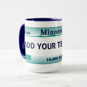Tasse de plaque minéralogique du Minnesota (Devant gauche)
