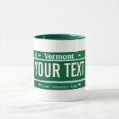 Tasse de plaque minéralogique du Vermont (Centre)