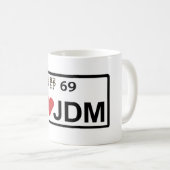 Tasse de plat de l'amour JDM (Devant droit)