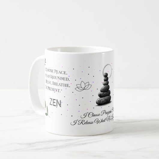 Tasse de pleine conscience Zen Flow (Devant gauche)