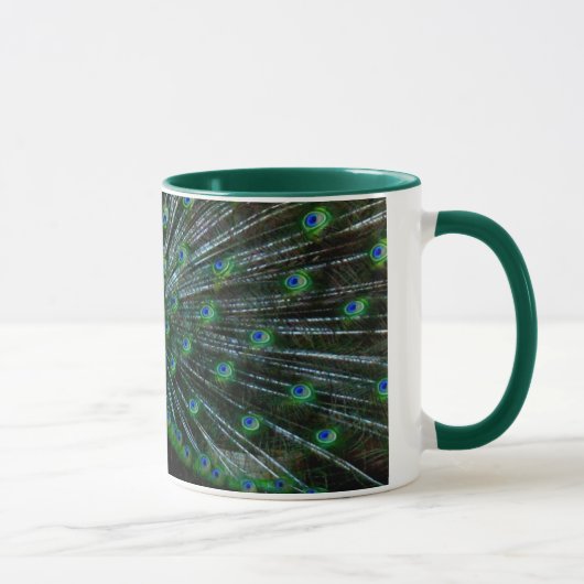 Tasse "de plumage de paon" (Droite)