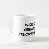 Tasse de plus grand "Cruciverbalist du monde" (Devant gauche)