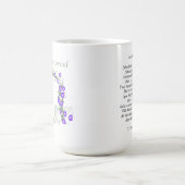 Tasse de poème "avant de la terre temps" (Centre)