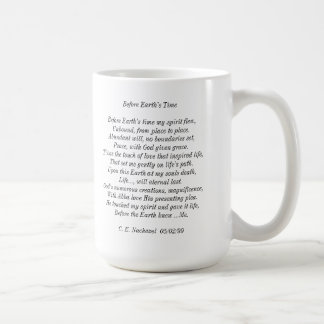 Tasse de poème "avant de la terre temps"