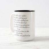 Tasse de poème de l'enfant de lundi (Devant gauche)