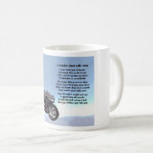 Tasse de poème de père de motocyclette (Devant droit)