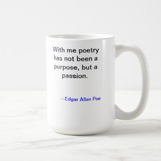 Tasse de poésie d'Edgar Allan Poe