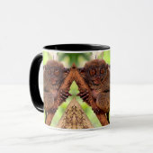 Tasse de poignée de noir de Tarsier (Devant gauche)