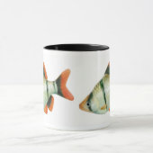 Tasse de poissons d'aquarium de Barb de tigre (Centre)