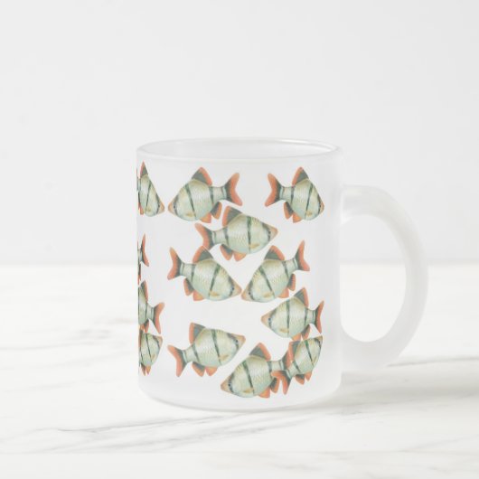 Tasse de poissons d'aquarium de bavures de tigre (Droit)