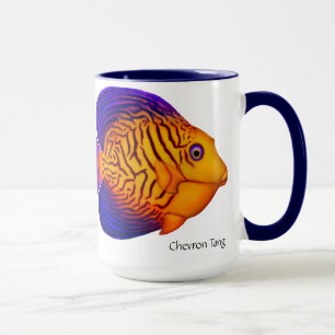 Tasse de poissons de Chevron Tang de récif