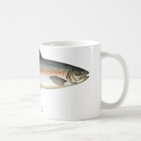 Tasse de poissons de truite arc-en-ciel