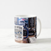 Tasse de policier Protéger & Servir (Devant droit)