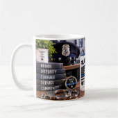 Tasse de policier Protéger & Servir (Gauche)