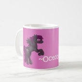 Tasse de poney de Pegasus de pierre porte-bonheur (Devant gauche)