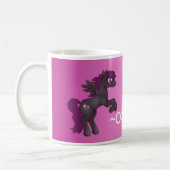 Tasse de poney de Pegasus de pierre porte-bonheur (Gauche)