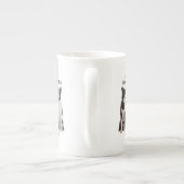 Tasse de porcelaine tendre de border collie (Dos)
