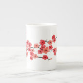 Tasse de porcelaine tendre de fleurs de cerisier (Devant)