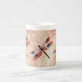 Tasse de porcelaine tendre de Flourish de (Devant)