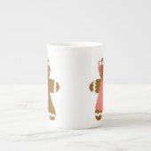 Tasse de porcelaine tendre de garçon et de fille (Devant)