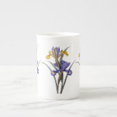 Tasse de porcelaine tendre de Redoute d'iris de (Devant)