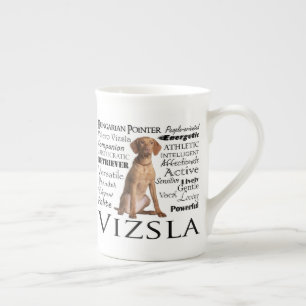 Tasse de porcelaine tendre de traits de Vizsla