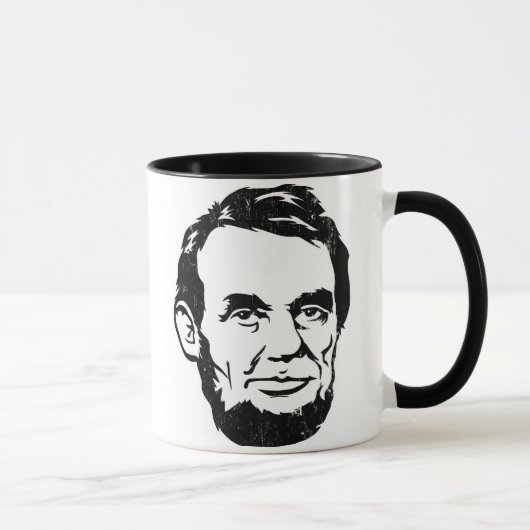 Tasse de portrait d'Abraham Lincoln (Droite)