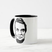 Tasse de portrait d'Abraham Lincoln (Devant gauche)
