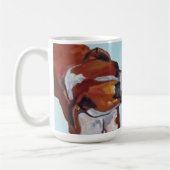 Tasse de portrait de chien de boxeur (Gauche)