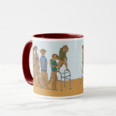 Tasse de portrait de famille de Meerkat (Devant gauche)