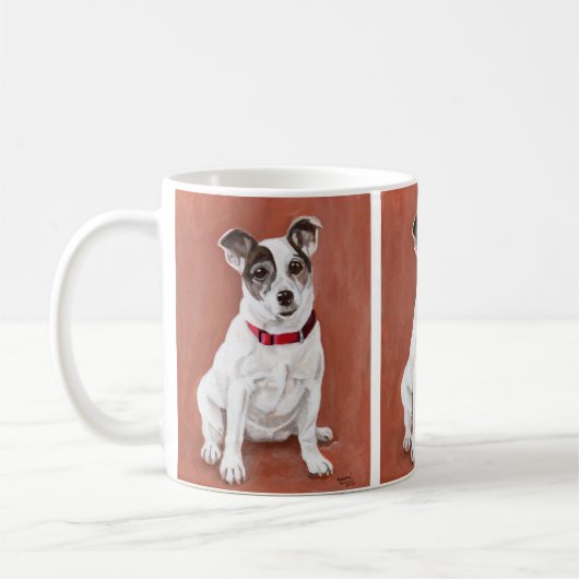 Tasse de portrait de Jack Russell Terrier (Gauche)