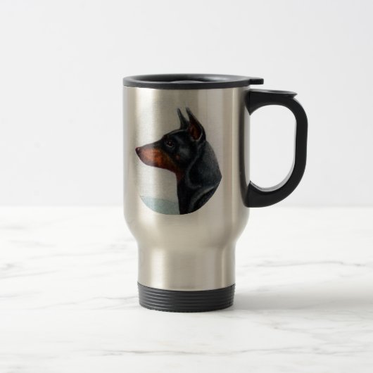 Tasse de portrait de Manchester Terrier (Droit)